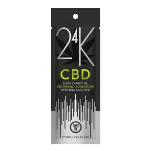 Power Tan, 24k CBD Super Carrot Oil, Accelerator do ciała, 20 ml - Balsamy i kremy do opalania - miniaturka - grafika 1