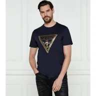 Koszulki męskie - GUESS T-shirt CHAIN TRI LOG Regular Fit - miniaturka - grafika 1