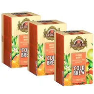Herbata - BASILUR Cold Brew - Owocowa herbata bezkofeinowa z aromatem mango i cytrusów, herbata na zimno w saszetkach 20 x 2 g 3 sztuki - miniaturka - grafika 1