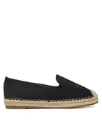 Espadryle damskie - DeeZee Espadryle RS07-18 Czarny - miniaturka - grafika 1