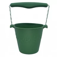 Zabawki do piasku - Składane wiaderko do wody i piasku Scrunch Bucket - Ciemny Zielony - miniaturka - grafika 1
