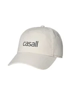 Czapki i chusty sportowe męskie - Czapka z daszkiem Casall Casual Logo Cap biała TU - miniaturka - grafika 1