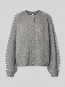 Swetry damskie - Kardigan z okrągłym dekoltem model ‘OLLY’ - miniaturka - grafika 1