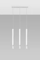 Lampy sufitowe - Sollux Lighting Lampa wisząca WEZYR 3 biała - miniaturka - grafika 1