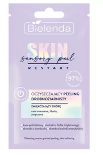 Bielenda Skin Restart Sensory Peel Oczyszczający Peeling drobnoziarnisty - zmiękczający skórę 8g 133295 - Peelingi i scruby do twarzy - miniaturka - grafika 1
