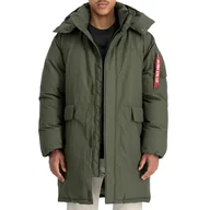 Kurtki męskie - Kurtka Alpha Industries Puffer Parka 148124142 - zielona - miniaturka - grafika 1