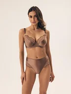 Biustonosze - Biustonosz półusztywniany Brillant Esotiq złoty brąz 80E - miniaturka - grafika 1