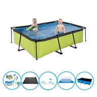 Baseny ogrodowe - Basen EXIT Lime - rama basenu 220x150x60 cm - opakowanie zbiorcze - miniaturka - grafika 1