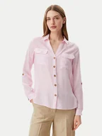 Koszule damskie - Vero Moda Koszula Bumpy 10275283 Różowy Regular Fit - miniaturka - grafika 1