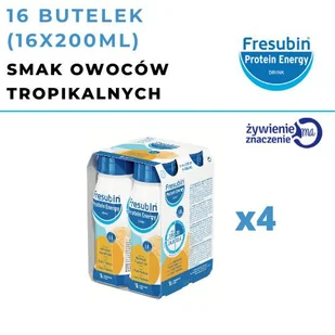 Zestaw Fresubin Protein Energy Drink Owoce tropikalne, 8x200ml - >>> DARMOWA od 99zł <<< w 24h ! - Żywienie medyczne - miniaturka - grafika 4