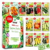 Nasiona i cebule - Nasiona warzyw ARBUZ CUKINIA KABACZEK MELON DYNIA 11 SZASZETEK - miniaturka - grafika 1