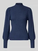 Swetry damskie - Sweter z dzianiny o kroju regular fit z mieszanki wiskozy model ‘KATIA’ - miniaturka - grafika 1