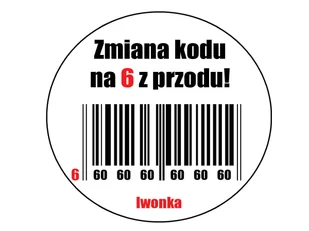 Dekoracyjny jadalny opłatek tortowy Kod Kreskowy na urodziny - 20 cm - Ciasta i półprodukty do ciast - miniaturka - grafika 1
