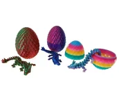 Zabawki sensoryczne - Jajo ze smokiem 12cm Mix - miniaturka - grafika 1