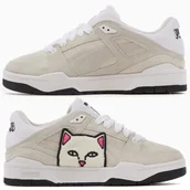 Sneakersy damskie - Puma buty młodzieżowe beżowe Slipstream Sneakersy Ripndip 393538 01 43 - miniaturka - grafika 1