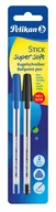 Długopisy - Pelikan Długopis bardzo miękki, 2 sztuki (czarny, niebieski) 804424 - miniaturka - grafika 1