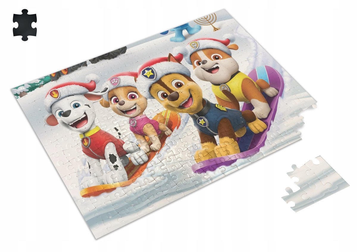 PUZZLE Psi Patrol Pieski Świąteczne Christmas + IMIĘ Pudełko A3 252 el. #4