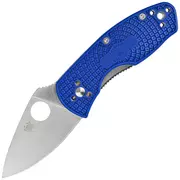 Noże - Nóż składany Spyderco Ambitious Lightweight Blue FRN, Satin Plain CPM S35VN (C148PBL) - miniaturka - grafika 1