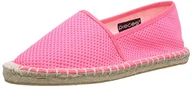Espadryle damskie - PIECES HAISHA ESPADRILLOS MESH NEON FUSCHIA, damskie espadryle, różowy - Różowy neon fuksja - 41 EU - miniaturka - grafika 1