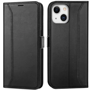 Etui na telefon komórkowy iPhone 13 Mini składane etui ochronne, czarne - Etui i futerały do telefonów - miniaturka - grafika 1
