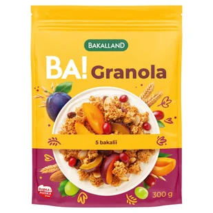 Bakalland BA! Granola 5 bakalii 300 g - Płatki śniadaniowe i musli - miniaturka - grafika 1