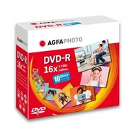 Nośniki danych - AgfaPhoto 1x10 DVD-R 4,7GB 16x Speed Slimcase 410004 - miniaturka - grafika 1