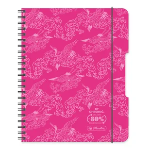 Herlitz, Kołobrulion, A5, 80k, Eco PP Colors, Różowy, Fsc - Notesy i bloczki - miniaturka - grafika 1