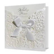 Kartki okolicznościowe i zaproszenia - Karnet kwadratowy Ślub KL HM100-1006 Nowa - miniaturka - grafika 1