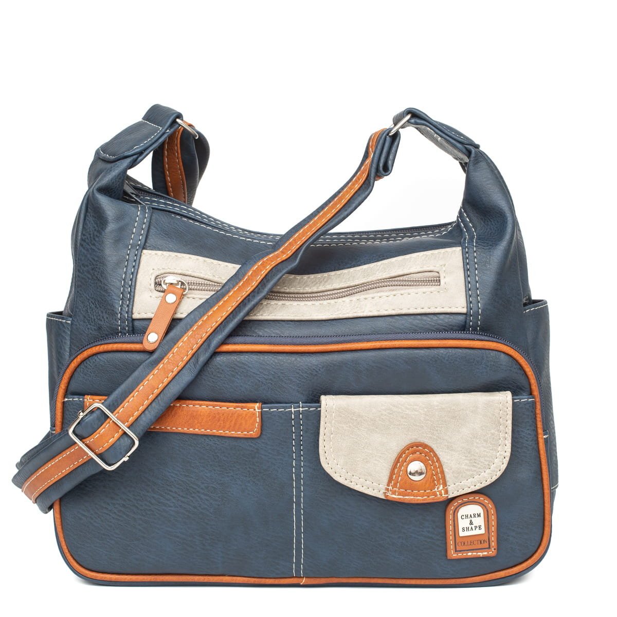 Średnia Torebka Damska Charm&Shape na ramię Granatowa