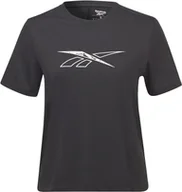 Koszulki i topy damskie - REEBOK- T-SHIRT DAMSKI - WOR SUPREMIUM TEE HB1049 GRAFITOWY - miniaturka - grafika 1