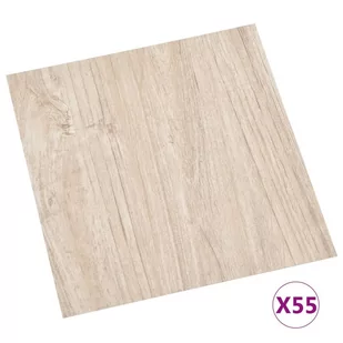 Samoprzylepne panele podłogowe, 55 szt., PVC, 5,11 m², brązowe 324660 VIDAXL - Panele podłogowe - miniaturka - grafika 3