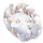 Kokon niemowlęcy - Gniazdo przytulanka zestaw z poduszką warkocz składany dwustronny kokon dla noworodków 75X45 cm, Słoń odcień B