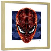 Plakaty - Plakat w ramie naturalnej FEEBY Człowiek pająk, 40x40 cm - miniaturka - grafika 1