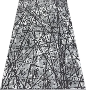 Dywan ZARA 0W7053 P50 140 - Strukturalny, dwa poziomy runa szary 240x340 cm - Dywany - miniaturka - grafika 1
