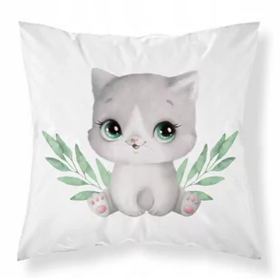 POSZEWKA bawełniana KOT 40x40 cm KOTY - Poszewki na poduszki - miniaturka - grafika 1