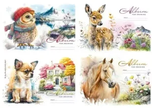 Blok rysunkowy A4/24K 100g/m2 FRESH - Szkolne artykuły papiernicze - miniaturka - grafika 1
