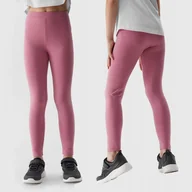 Legginsy - 4F LEGGINSY DZIEWCZĘCE DZIANINOWE DŁUGIE DZIECIĘCE SS24 - miniaturka - grafika 1