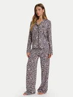 Piżamy damskie - Guess Piżama O5RX08 KCIN2 Brązowy Regular Fit - miniaturka - grafika 1