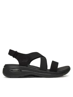 Skechers Sandały Go Walk Arch Fit Sandal-Treasured 140257/BBK Czarny - Sandały damskie - miniaturka - grafika 1