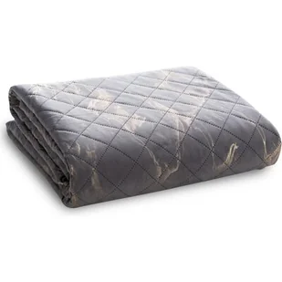 Narzuta EUROFIRANY D91 Luiz 6 170 x 210 cm Stalowo-złoty - Narzuty - miniaturka - grafika 1