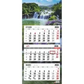 Kalendarze - Kalendarz 2026 trójdzielny płaska główka Łubin - miniaturka - grafika 1