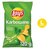 Chipsy - Lay's Karbowane zielona cebulka 120g - miniaturka - grafika 1