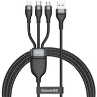 Kable USB - Baseus Kabel Usb 3W1 Do Iphone Micro Type-c 5A Led - miniaturka - grafika 1