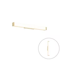 Lampy ścienne - QAZQA Kinkiet łazienkowy mosiądz 62 cm z diodą LED IP44 - Cascada - miniaturka - grafika 1