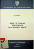 Biznes - Efekty prywatyzacji przedsiębiorstw drogą przedsiębiorstw drogą szybkiej sprzedaży - miniaturka - grafika 1