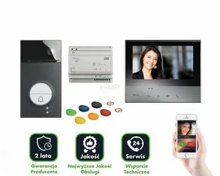 NOWOŚĆ! Czarny Zestaw wideodomofonowy z WiFi CLASSE 300X SMART Bticino 363910B - Wideodomofony - miniaturka - grafika 1
