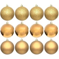 Bombki - Bombki CHRISTMAS DECORATION 60 mm Złoty (12 sztuk) - miniaturka - grafika 1