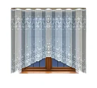 Firany - Biała żakardowa firanka z taśmą 243850 160 x 300cm  MONDOMI - miniaturka - grafika 1