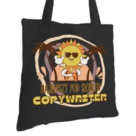 Torby i wózki na zakupy - Torba Bawełniana dla Copywritera Czarna Prezent ekologiczna Trwały Nadruk - miniaturka - grafika 1