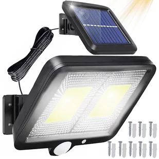 LAMPA SOLARNA ULICZNA Z CZUJNIKIEM RUCHU ZMIERZCHU OGRODOWA MOCNA 108 LED - Lampy ogrodowe - miniaturka - grafika 1